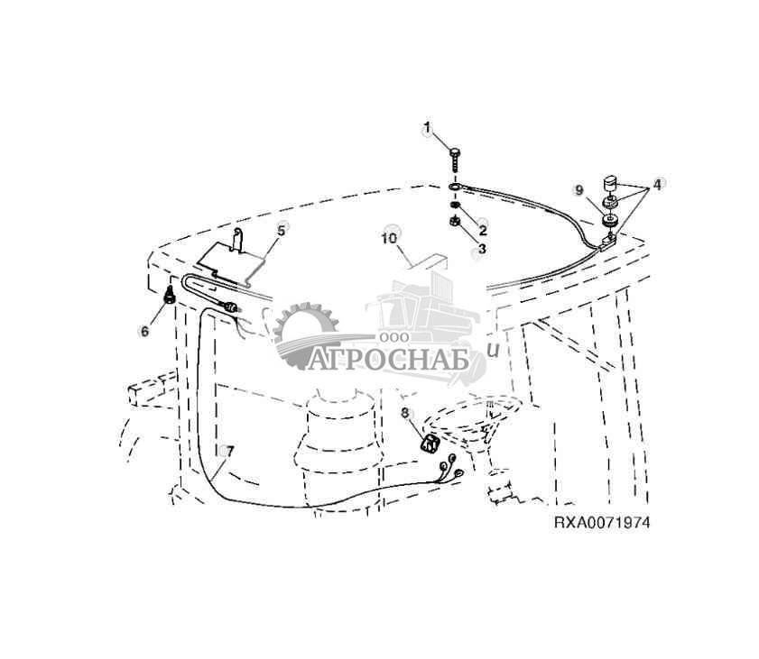Кабель антенны и кронштейн (переносного) радиоприемника 